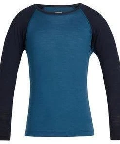 Icebreaker Kids Oasis Long Sleeve Crewe Ski And Snowboarding Clothing