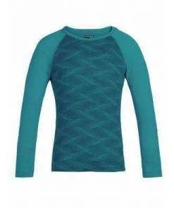 Icebreaker Kids 200 Oasis Long Sleeve Crewe Curve Merino Baselayer