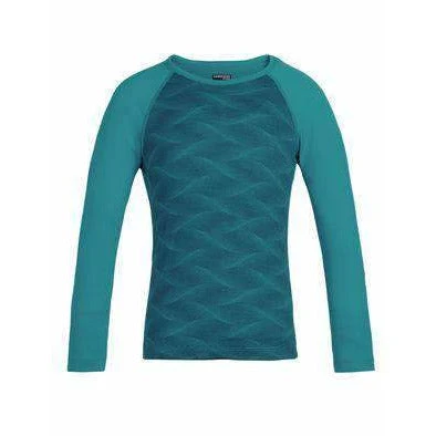Icebreaker Kids 200 Oasis Long Sleeve Crewe Curve Merino Baselayer 3 Icebreaker Kids 200 Oasis Long Sleeve Crewe Curve Merino Baselayer
