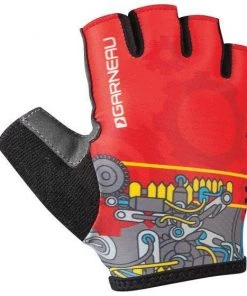 BIKE Louis Garneau Kids Red Machine Biking Gloves