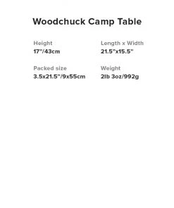 Big Agnes Woodchuck Camp Table