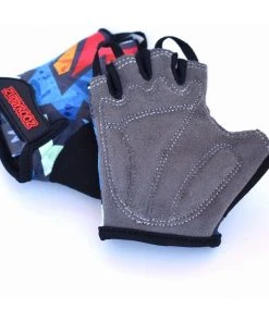 Zippyrooz Kapow Half Finger Kids Biking Gloves BIKE
