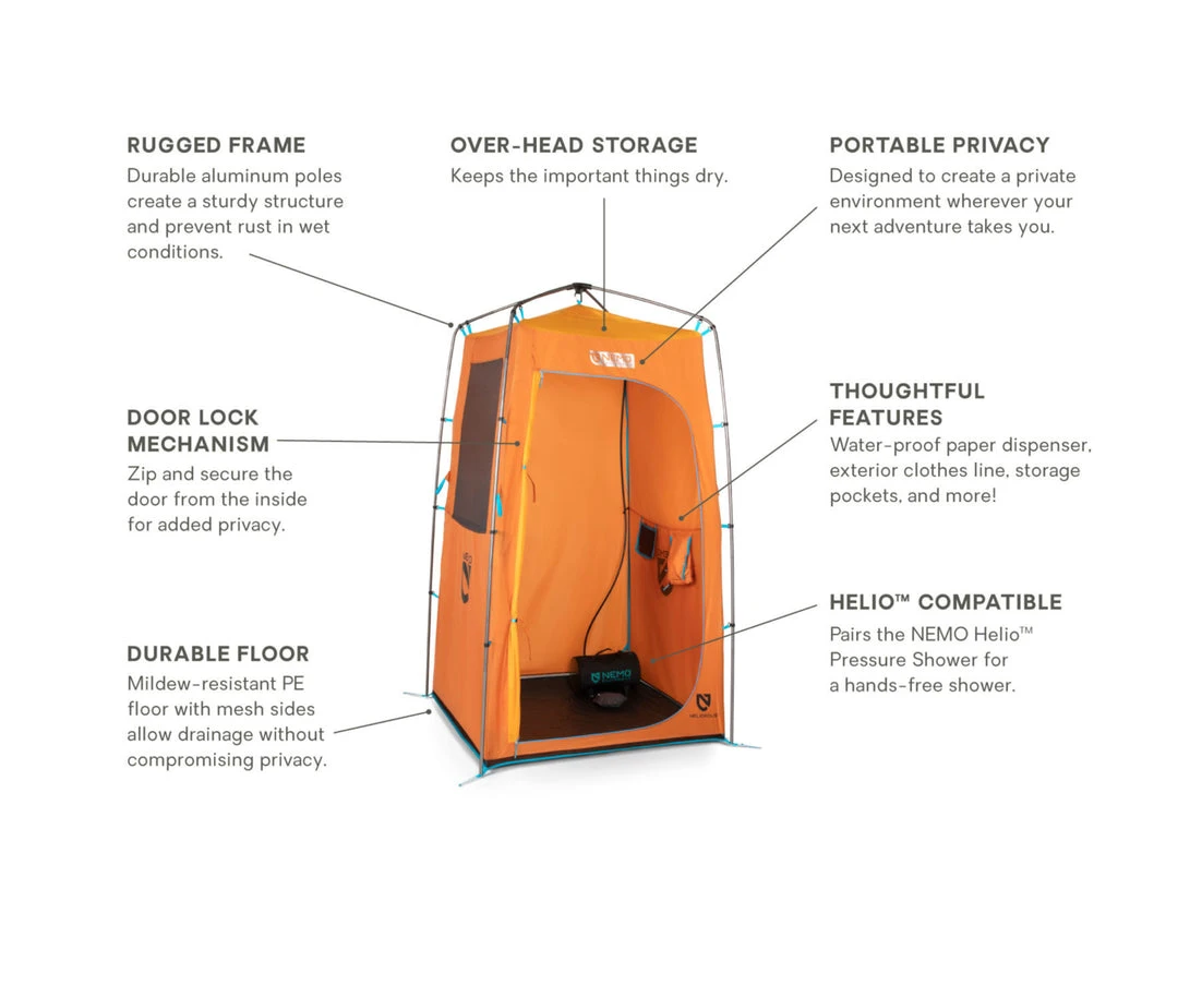 Nemo Heliopolis Portable Shower Stall CAMP 4 Nemo Heliopolis Portable Shower Stall CAMP
