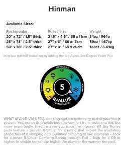 CAMP Big Agnes Hinman Sleeping Pad