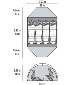 MSR Elixir 4-person V2 Backpacking Tent